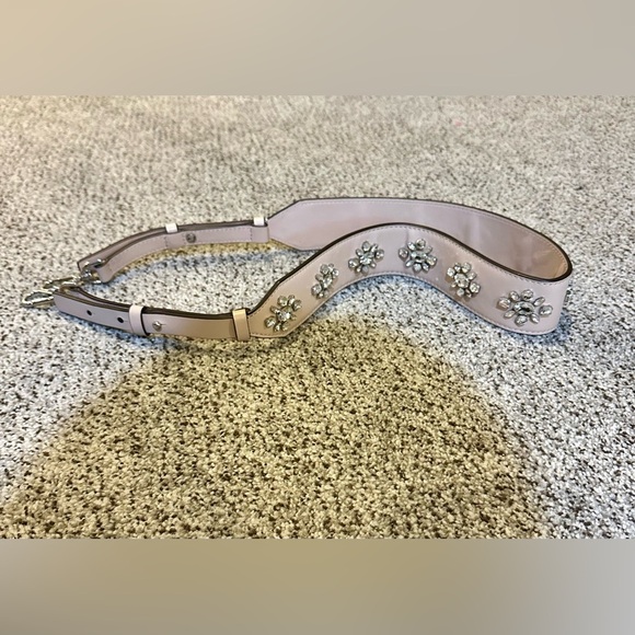 BOUTIQUE Pink Leather Crystal Clusters Handbag Replacement Strap - Picture 5 of 10